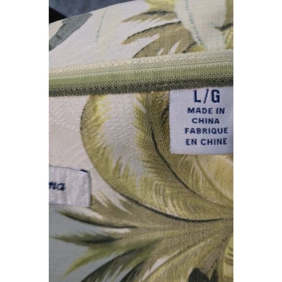 MENS VINTAGE TOMMY BAHAMA HAWAIIAN SHIRT SILK Bird of Paradise Palms L - Picture 9 of 11